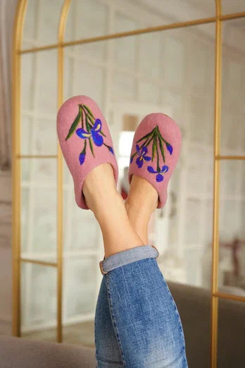 ArtSlippers Faitrade Filzpantoffeln aus Kirgisistan Rosa