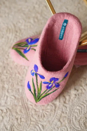 ArtSlippers Faitrade Filzpantoffeln aus Kirgisistan Rosa