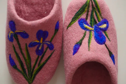 ArtSlippers Faitrade Filzpantoffeln aus Kirgisistan Rosa