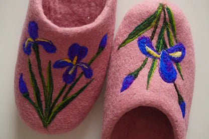 ArtSlippers Faitrade Filzpantoffeln aus Kirgisistan Rosa