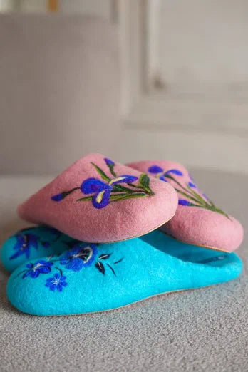 ArtSlippers Faitrade Filzpantoffeln aus Kirgisistan Rosa