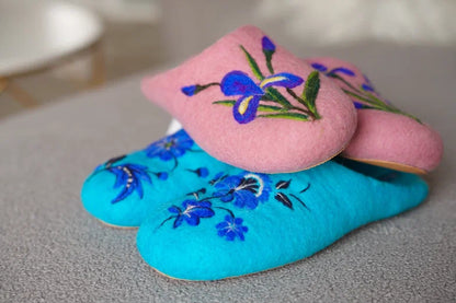 ArtSlippers Faitrade Filzpantoffeln aus Kirgisistan Rosa