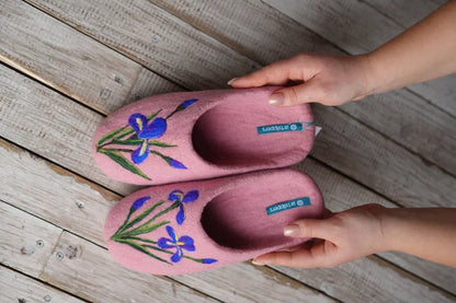 ArtSlippers Faitrade Filzpantoffeln aus Kirgisistan Rosa