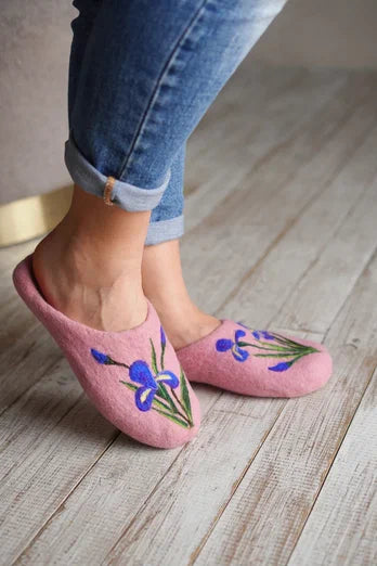 ArtSlippers Faitrade Filzpantoffeln aus Kirgisistan Rosa