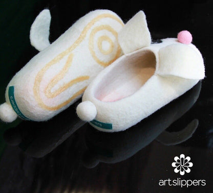 Children's felt slippers Bunny