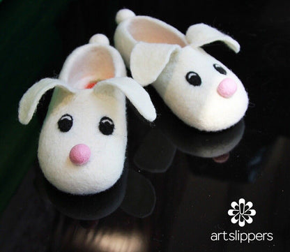 Children's felt slippers Bunny